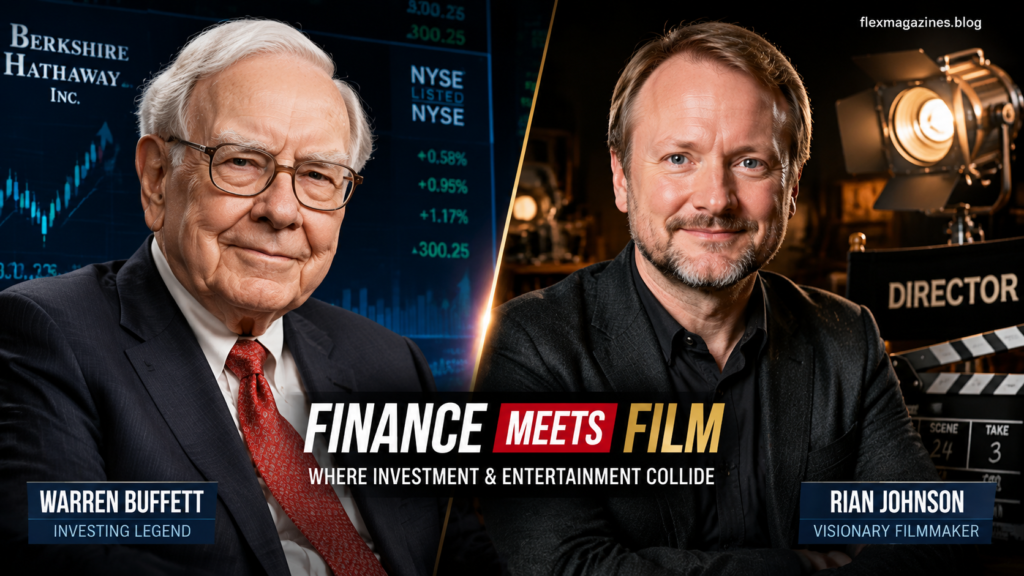 Warren Buffett and Rian Johnson
