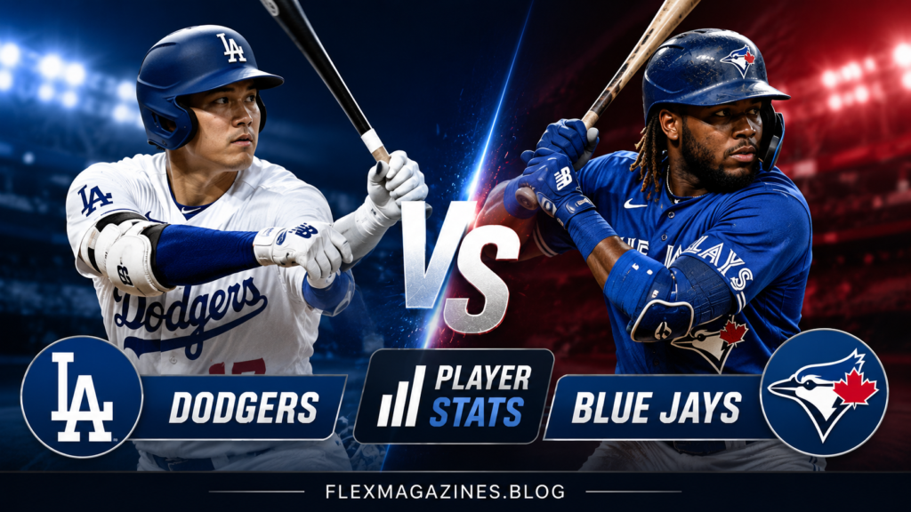 Dodgers vs Toronto Blue Jays Match Player Stats