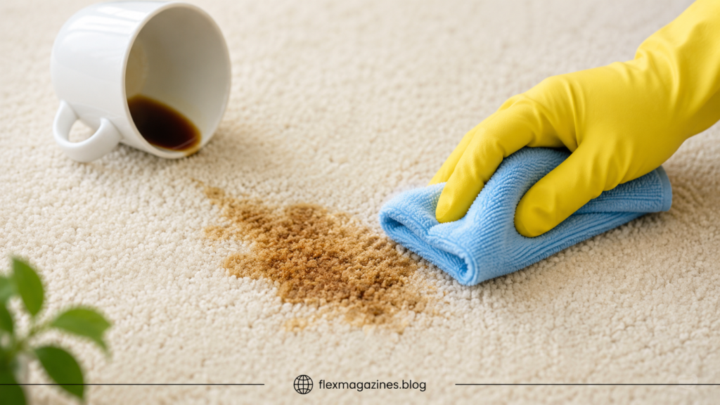 how to remove coffee stain from carpet